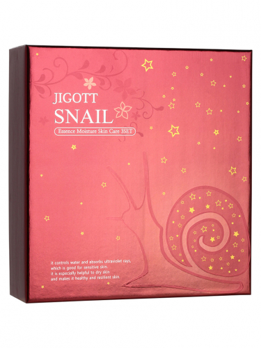 JGT SET Набор уходовый с улиткой JIGOTT SNAIL ESSENCE MOISTURE SKIN CARE 3SET