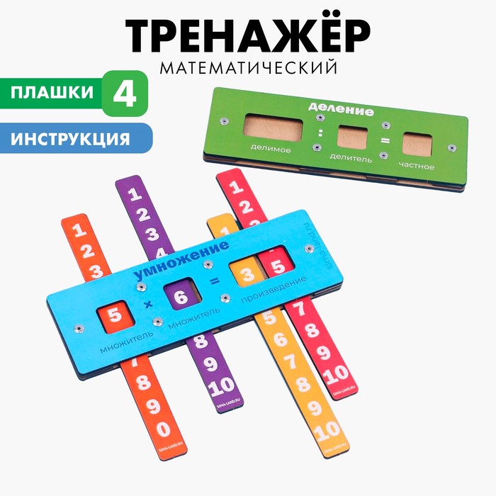 Математический тренажёр, умножение и деление