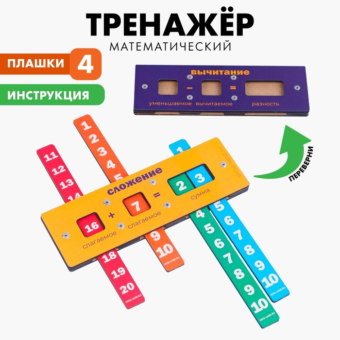 Математический тренажёр, сложение и вычитание