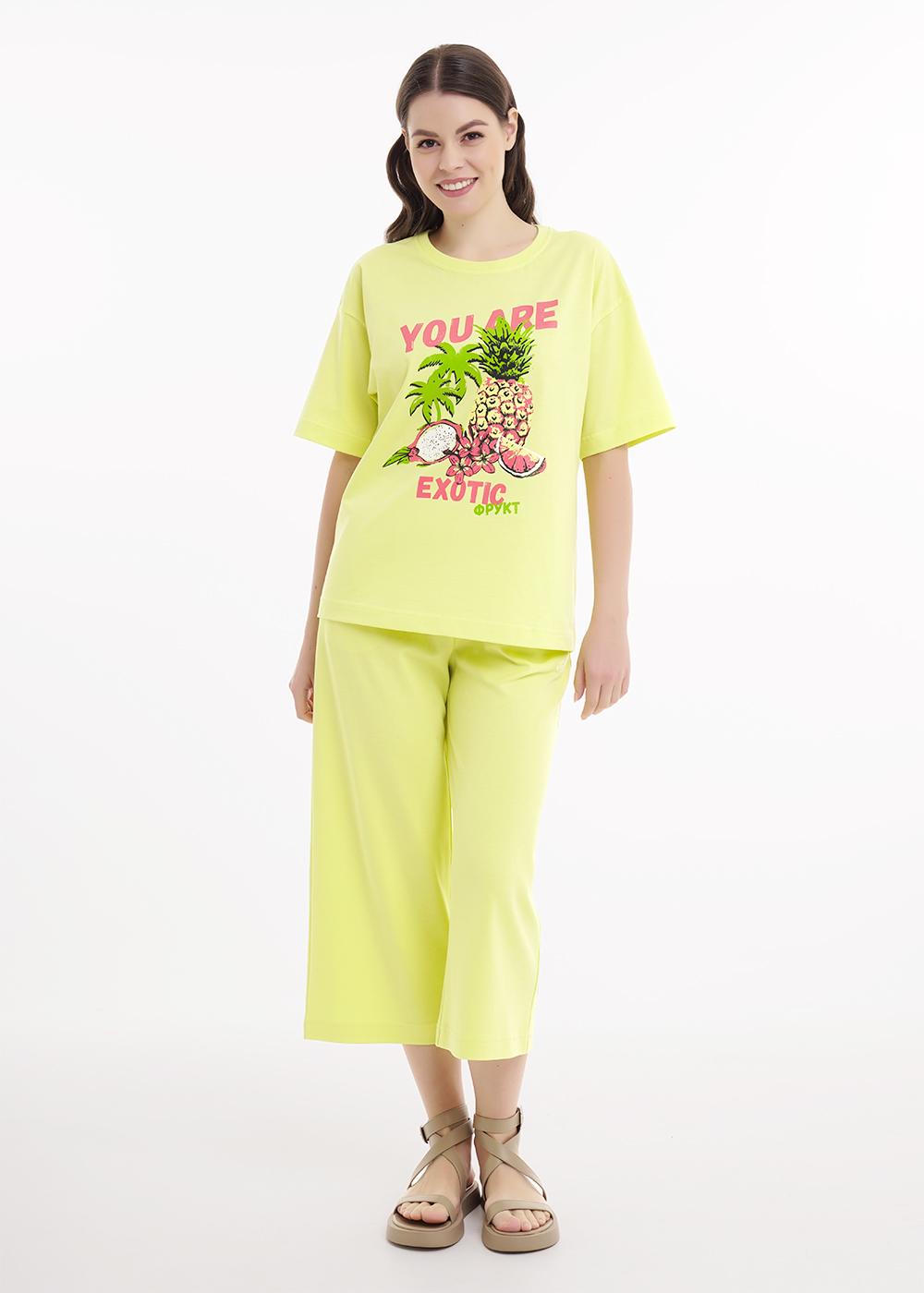 Ст.цена 930р CLE LTR25-1168 Брюки женские для дома LTR25-1168 св.жёлтый