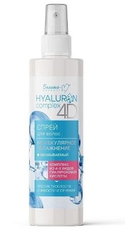 Белита-М HYALURON complex 4D Спрей для волос Молекулярное увлажн.несмываемый (150г)