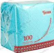 Антелла /77198/ Салфетки БУМАЖНЫЕ Verona /24х24см, 1сл, 100шт/ (48)