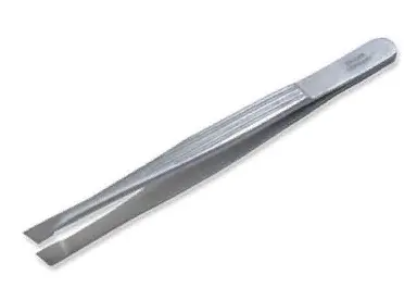 ZINGER Пинцет В-212-FD прямой, матовый, большой