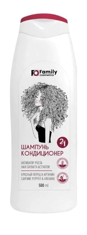 ВИЛСЕН /FSC21-7001/ Family Cosmetics Шампунь-кондиц. 2в1 Активатор роста д/всех типов в.(500мл).10