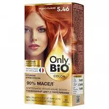 ФК /GB-8031/ Стойкая крем-краска д/в Only Bio Color тон 5.46 Медно-рыжий 115мл/15