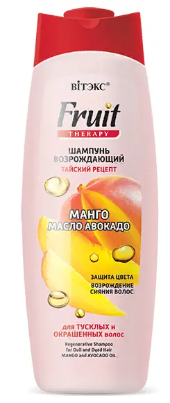 Витэкс Fruit Therapy Шампунь возрожд. д/тускл.и окраш.вол.Манго и мас.Авокадо (515мл).20