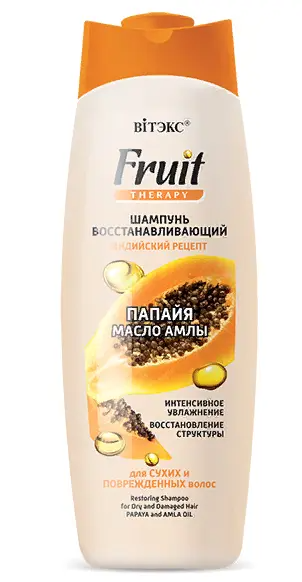 Витэкс Fruit Therapy Шампунь восстанавл. д/сух.и поврежд.вол.Папайя и мас.Амлы (515мл).20