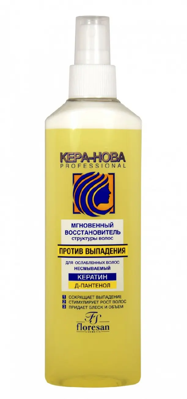 Ф-212/ КЕРА-НОВА Спрей мгновенный восстановитель структуры волос (275мл).10