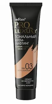 Белита ProLuxury Тональн. крем-лифтинг с гиалур.кисл.(30мл), тон 03 светл.беж.25