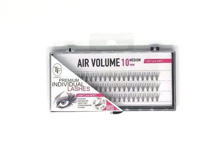 Triumpf Пучки ресниц разной длины AIR VOLUME, арт. М207 (MEDIUM-10мм), черные