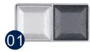 MILD / Тени ESD 5022, 2-х цветн. тон 01 (12)