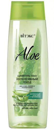 Витэкс Aloe +7 Витаминов Шампунь-Elixir Интенс. уход д/сух.,ломк.и тусклых волос (400мл).16