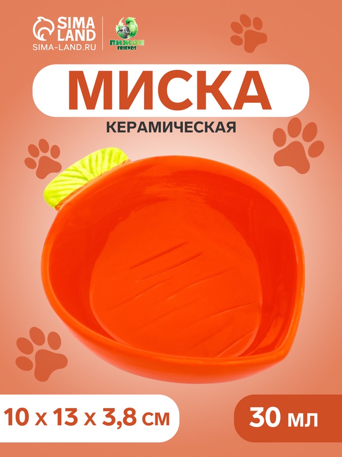 Миска керамическая для грызунов