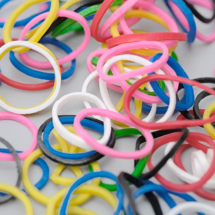Резинки для животных, набор 100 шт, микс цветов