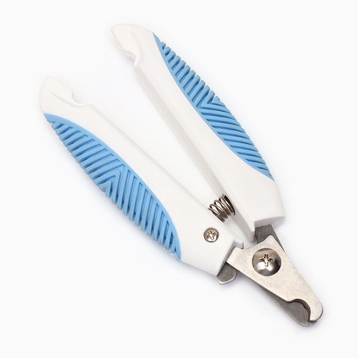 Когтерез боковой с рифлеными ручками, отверстие 9 мм, микс цветов