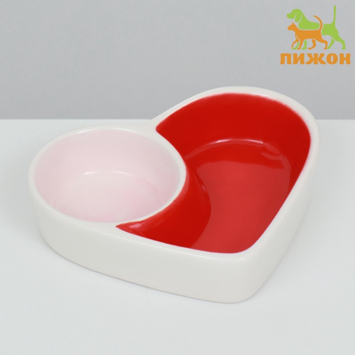 Миска керамическая для грызунов двойная