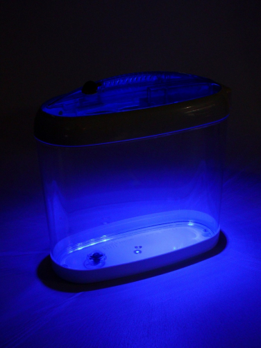 Аквариум настольный, с подсветкой LED и календарем кормлений, 4,4 л