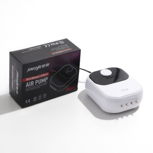 Компрессор для аквариума JINGYE YE-641, бесшумный, с регулировкой мощности,4 x 3 л/мин,11Вт