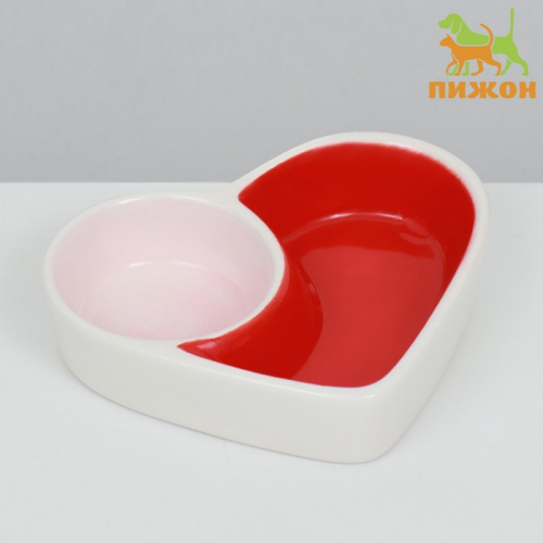 Миска керамическая для грызунов двойная 