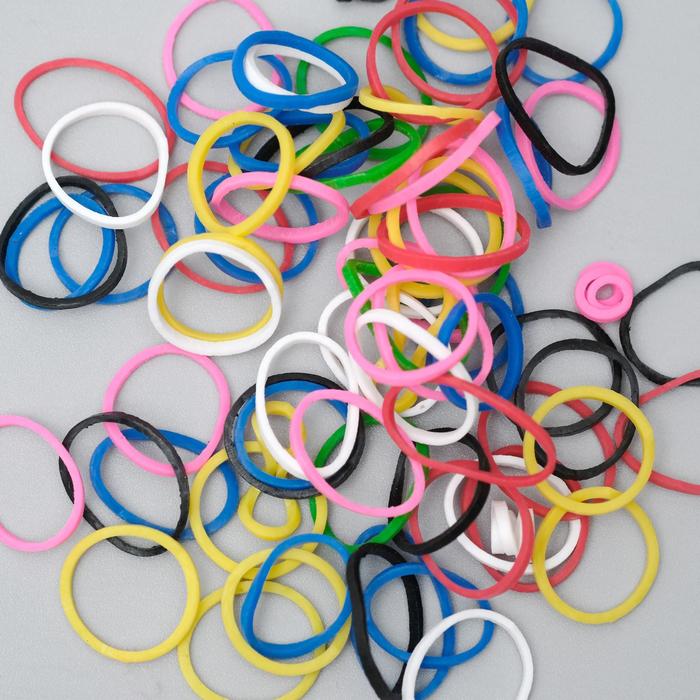 Резинки для животных, набор 100 шт, микс цветов