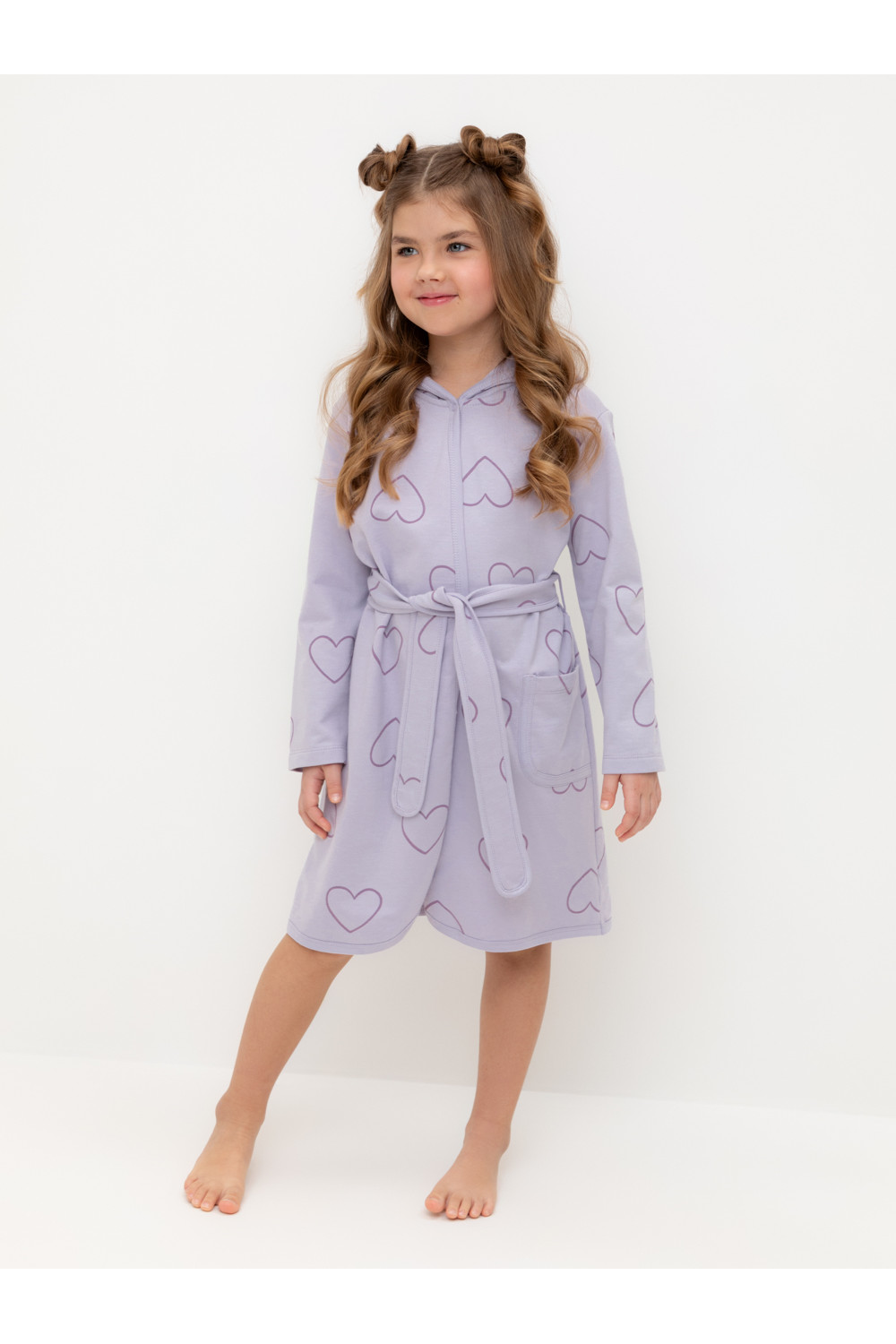 Crockid Халат К 5763 лепесток орхидеи, контурное сердце Crockid