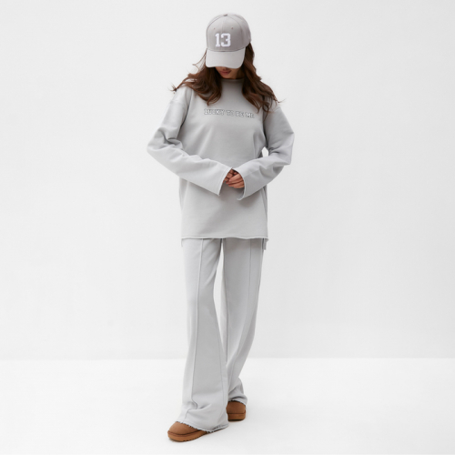 Свитшот женский MIST Cozy style, серый, размер 46