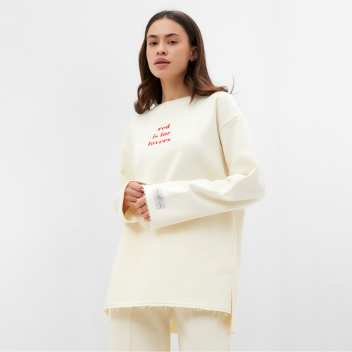 Свитшот женский MIST Cozy style, молочный, размер 48