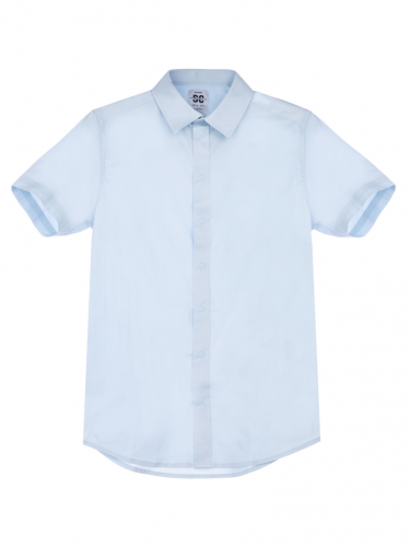 Сорочка текстильная для мальчиков (slim fit) голубой 22317037