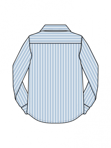 Рубашка текстильная для мальчиков (regular fit) голубой,белый 22517072
