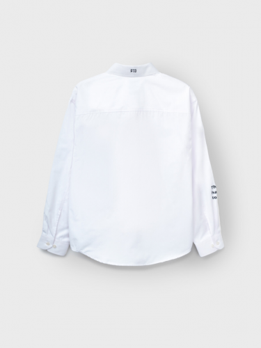 Рубашка текстильная для мальчиков (oversize fit) белый 22517070