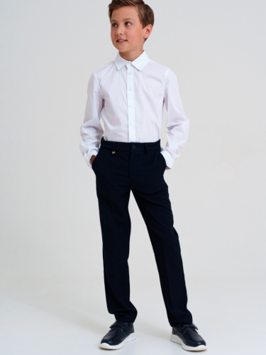 Сорочка текстильная для мальчиков (slim fit) белый 22417082