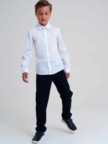 Сорочка текстильная для мальчиков (slim fit) белый 22417082