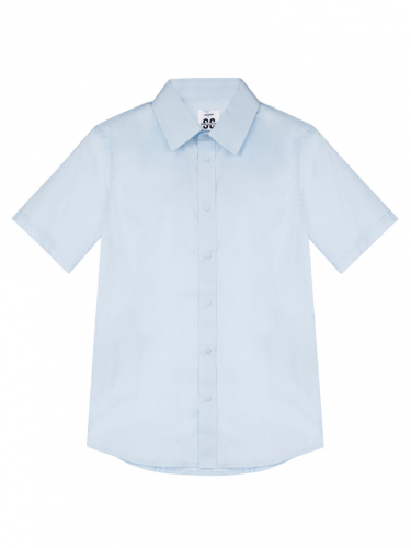 Сорочка текстильная для мальчиков (slim fit) голубой 22417084