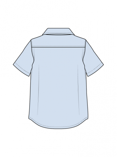 Рубашка текстильная для мальчиков (slim fit) голубой 22517080