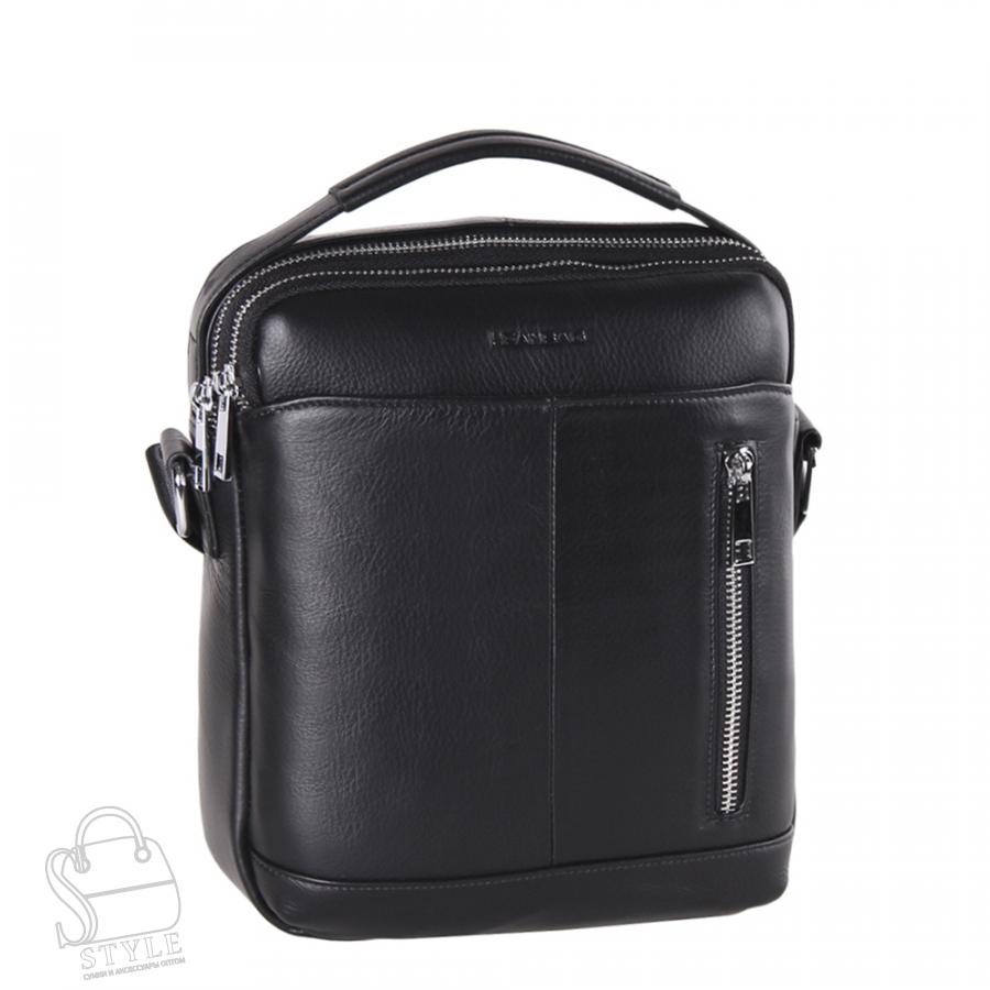 Сумка мужская кожаная 811-2BSH black Heanbag