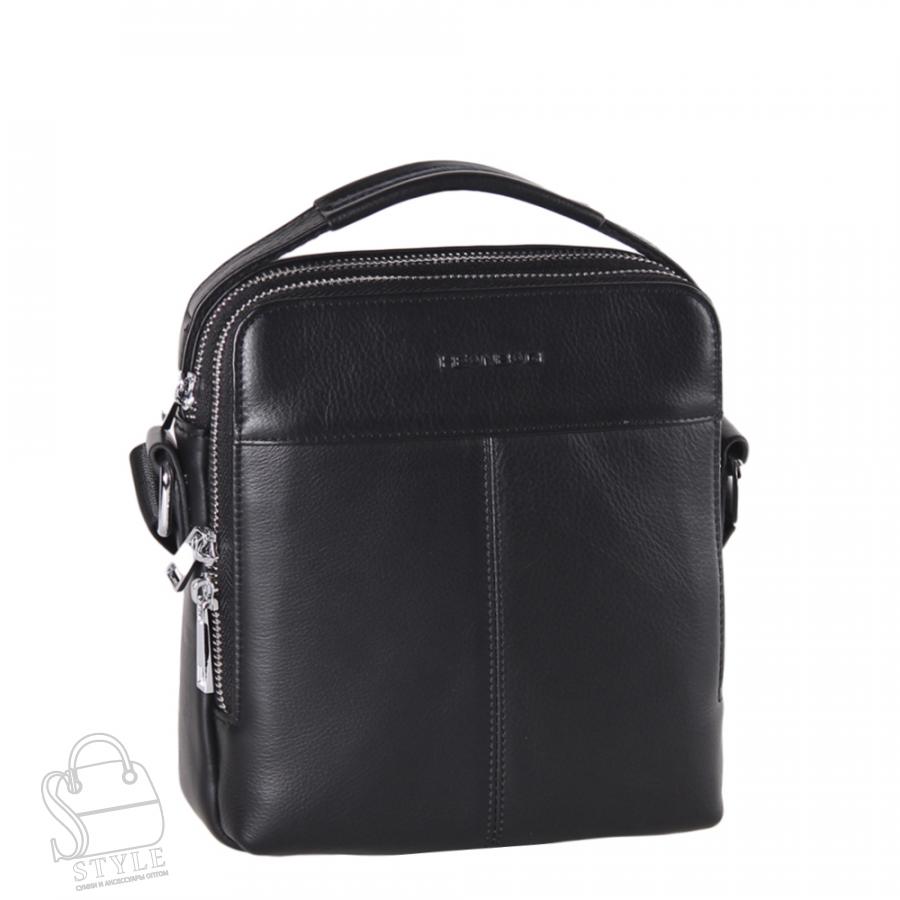 Сумка мужская кожаная 1927BSDH black Heanbag