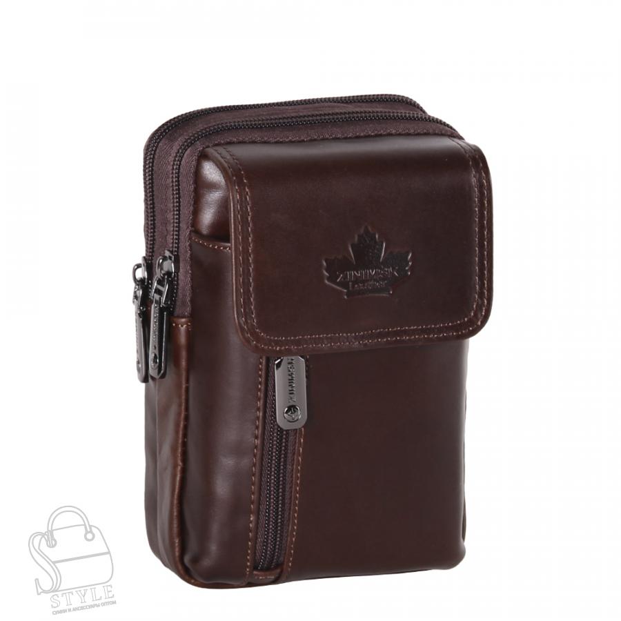 Сумка мужская кожаная 32717Z coffee Zinimsk