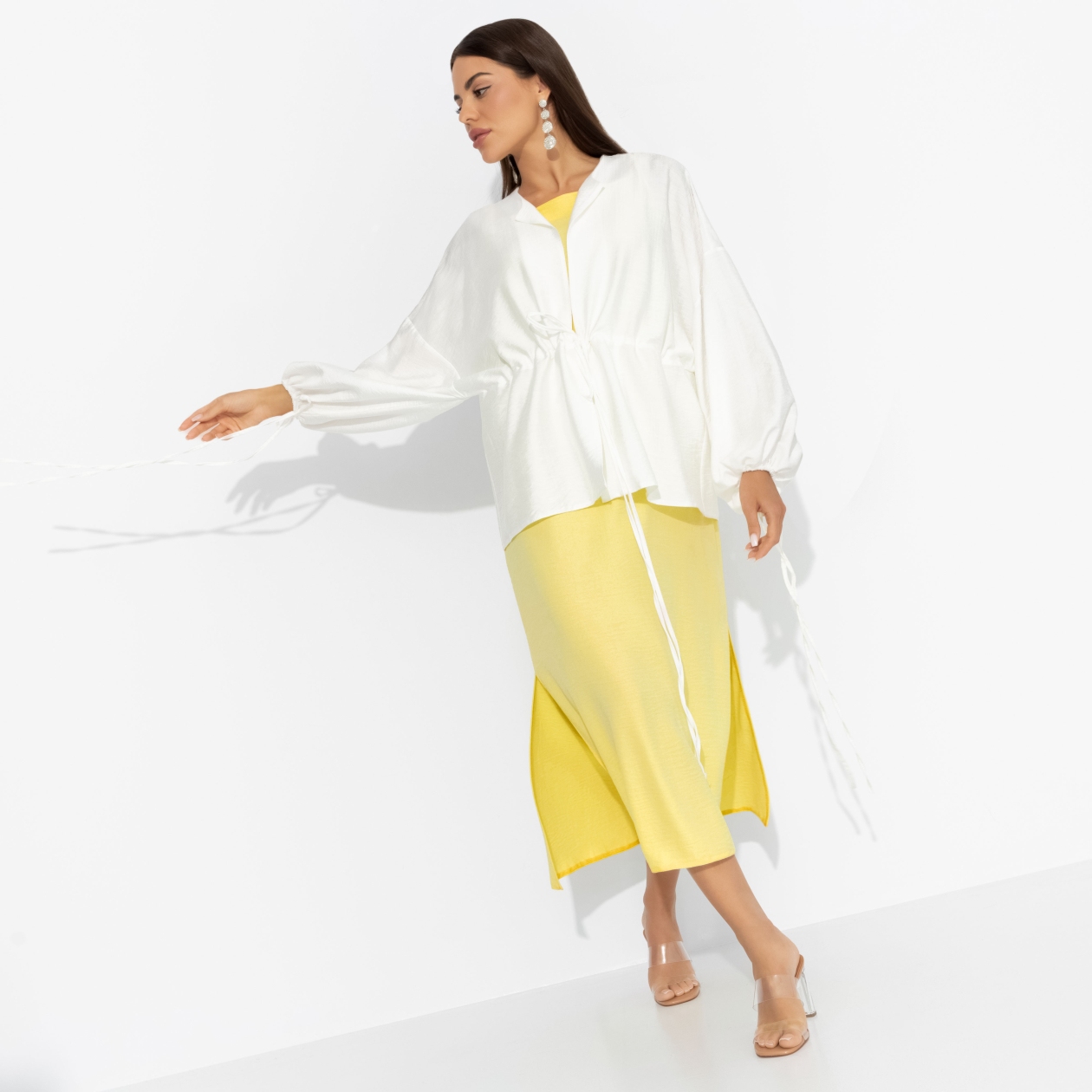 Двойка из лёгкой ткани, Цвет нежности (yellow, 2 в 1)