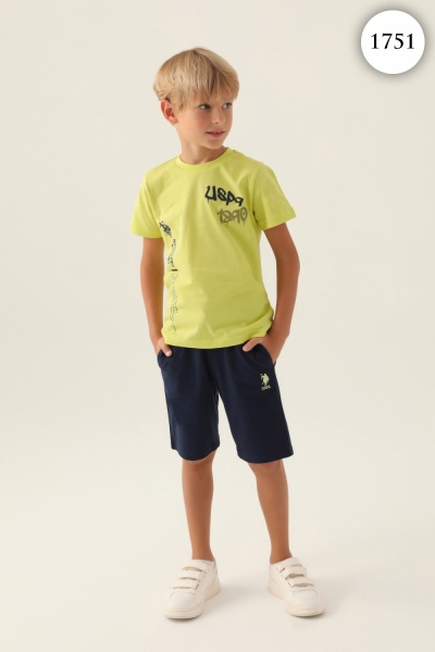 1751 Комплект для мальчика U.S POLO ASSN. v1 ФИСТАШКОВЫЙ