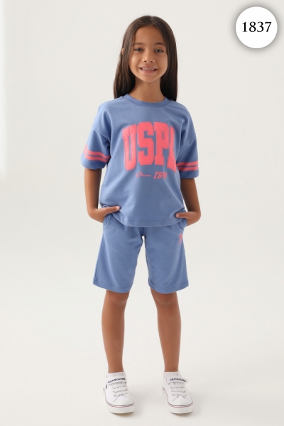 1837 Комплект для девочки U.S POLO ASSN. v1 ИНДИГО