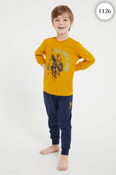 1126 Пижама для мальчика U.S POLO ASSN. v1 ЖЕЛТЫЙ