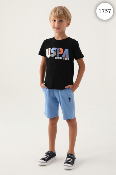 1757 Пижама для мальчика U.S POLO ASSN. v1 ЧЕРНЫЙ