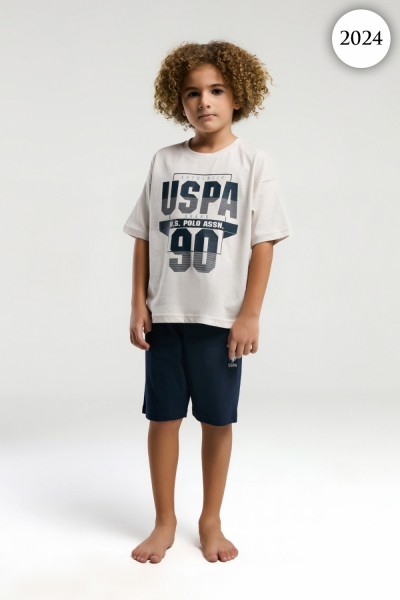 2024 Комплект для мальчика U.S POLO ASSN. v1 БЕЖЕВЫЙ