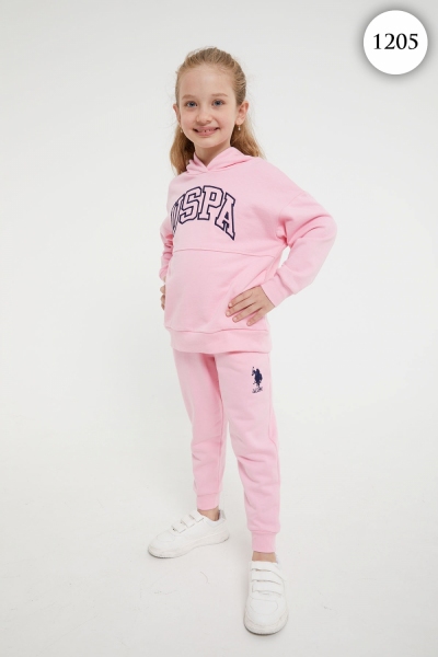 1205 Комплект для девочки U.S POLO ASSN. v5 РОЗОВЫЙ