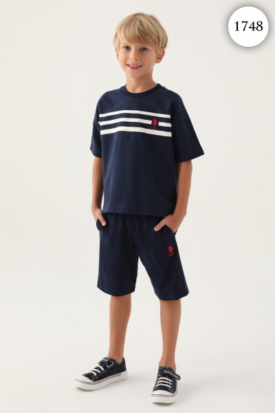 1748 Комплект для мальчика U.S POLO ASSN. v1 ТЕМНО-СИНИЙ