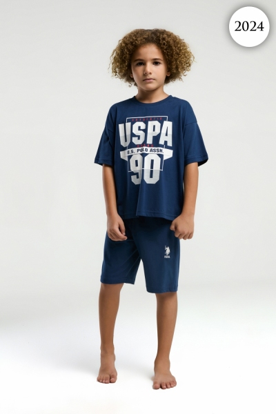 2024 Комплект для мальчика U.S POLO ASSN. v2 ИНДИГО-СИНИЙ