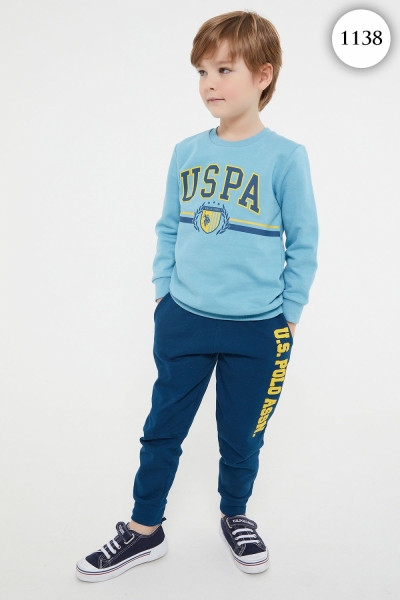 1138 Комплект для мальчика U.S POLO ASSN. v2 ГОЛУБОЙ