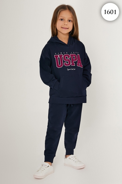 1601 Комплект для девочки U.S POLO ASSN. v2 ТЕМНО-СИНИЙ