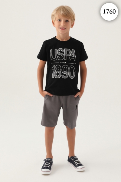 1760 Комплект для мальчика U.S POLO ASSN. v1 ЧЕРНЫЙ