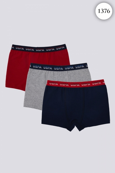 1376 Боксеры для мальчика U.S POLO ASSN. v1 КРАСНЫЙ